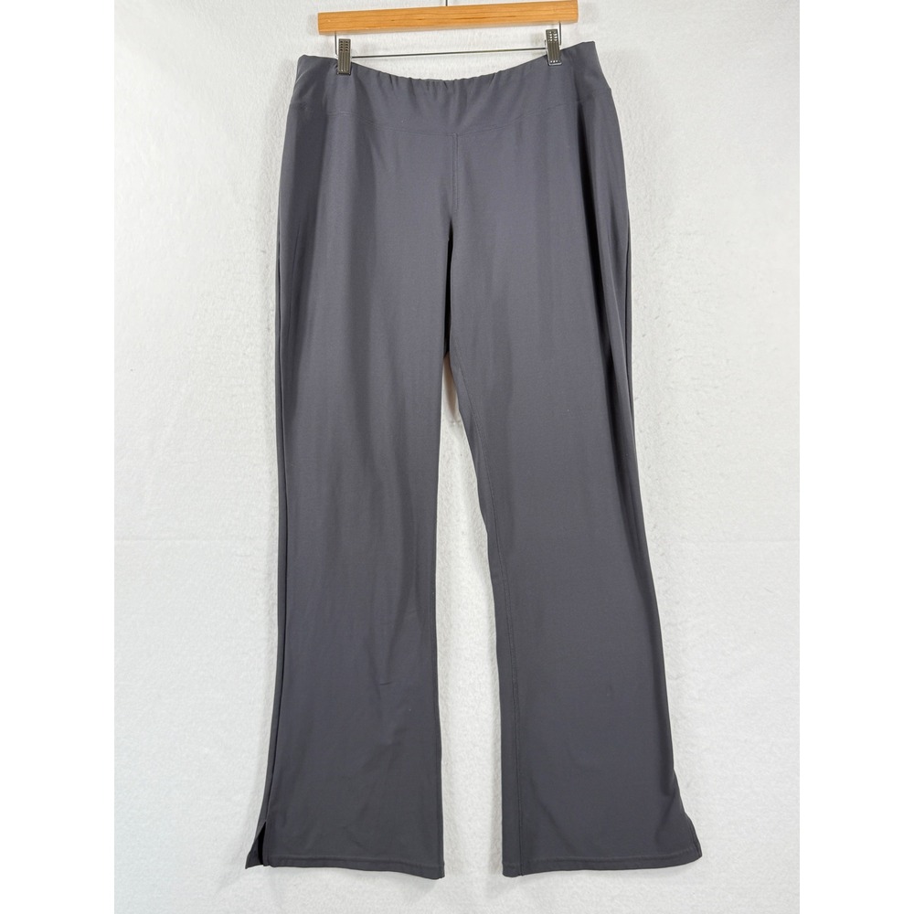 Lucy Yoga Pants Womens XL Tall Gray Flare Leg Athleisure Gorpcore Activewear